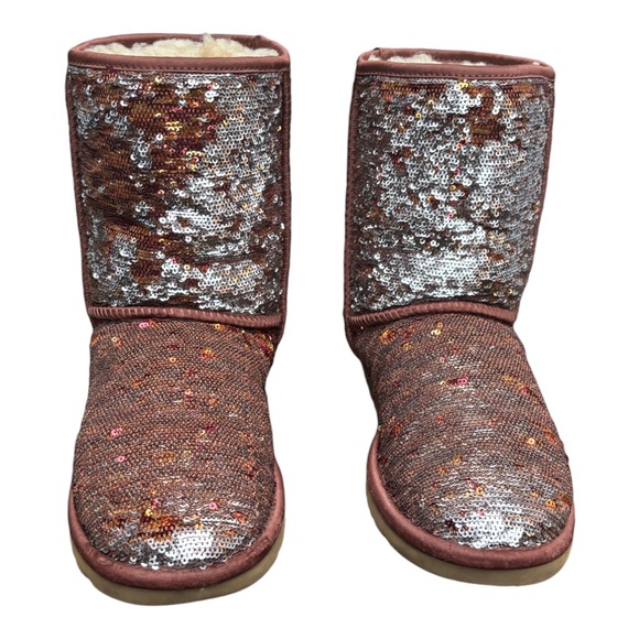 UGG Australia Classic Short Stellar Sequin Pull On Boots, UGG Boots - Picture 3 of 14